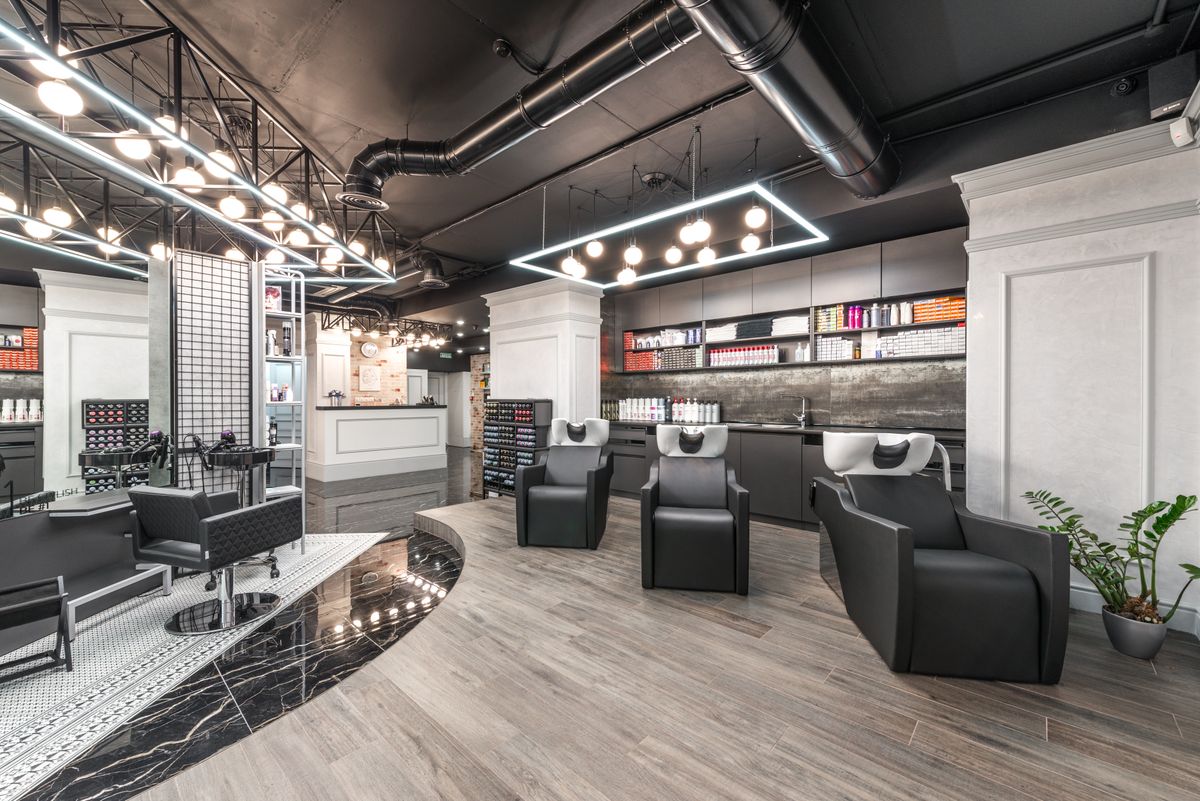 Hair salon interior