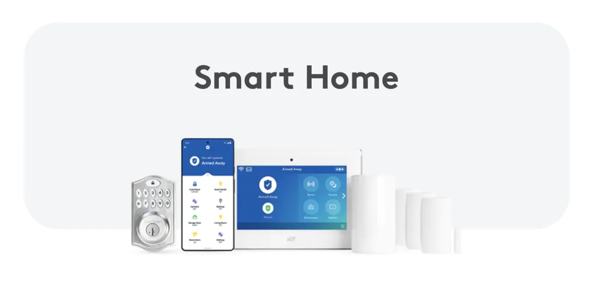 Smart home security configuration with connected devices