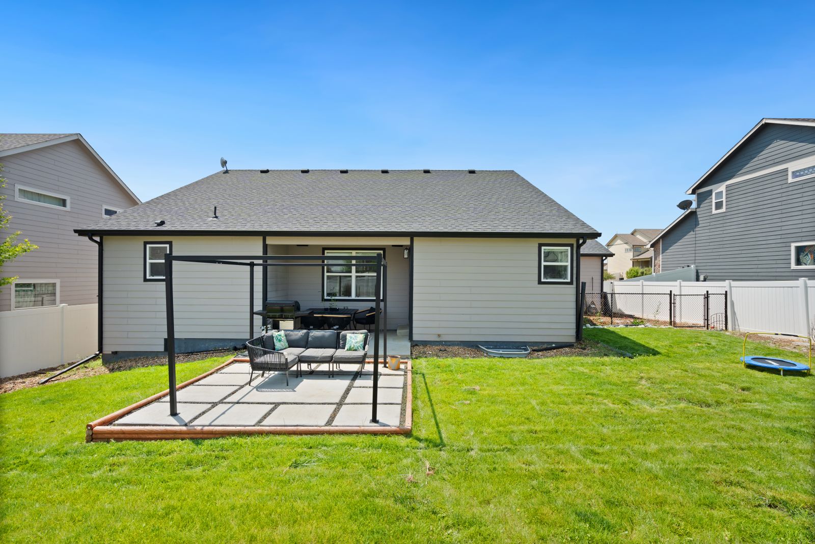 Property perimeter representing outdoor camera coverage
