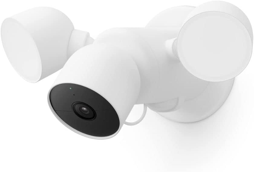 Google Nest Cam con Reflector — vista en ángulo